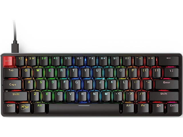 Glorious GMMK Mini Keyboard — Black, Brown Switches